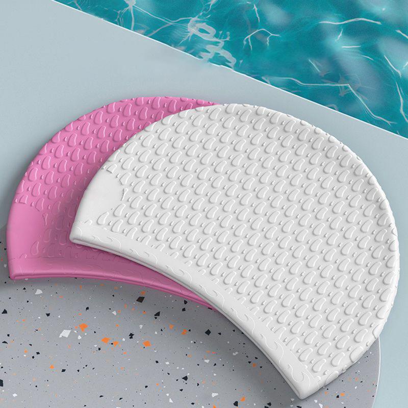 Swim Hat Silicone - Professional Silicone Swim Cap Ear Protection