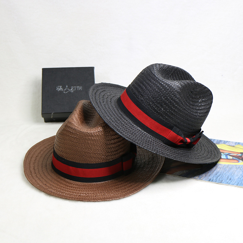 Cowboy Hat Straw - Hand Woven Straw Hat Jazz Cowboy
