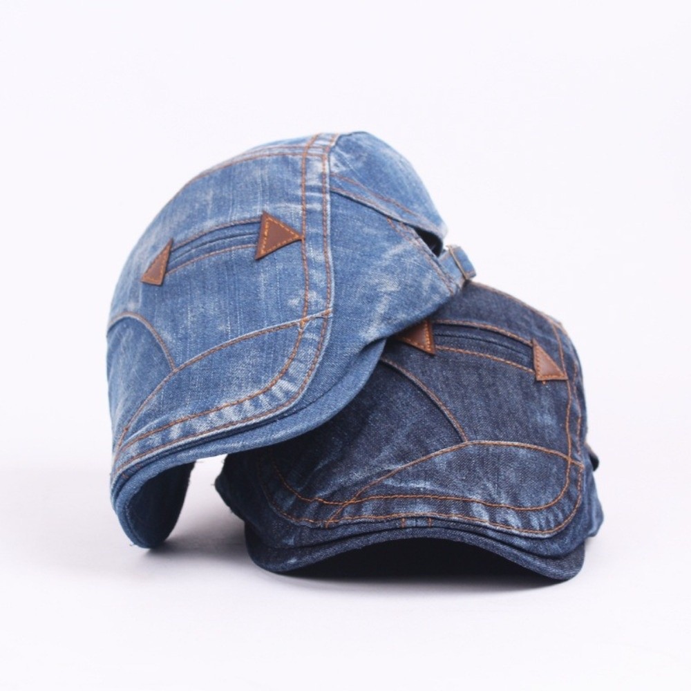 Newsboy Cap Ivy - Soft Washed Finish Flat Cap Adjustable