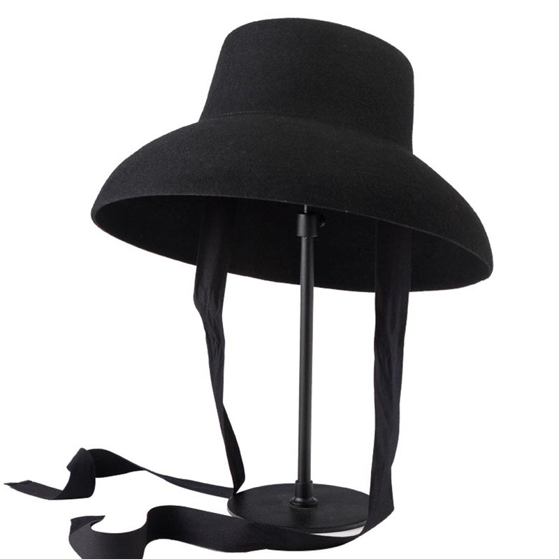 Retro Style Pure Wool Hat Wide - Fedora Hat Wool ulasan dan harga