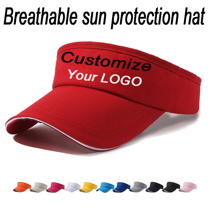 Custom Logo Empty Top Sun Viso - Visor Sun Hat ulasan dan harga