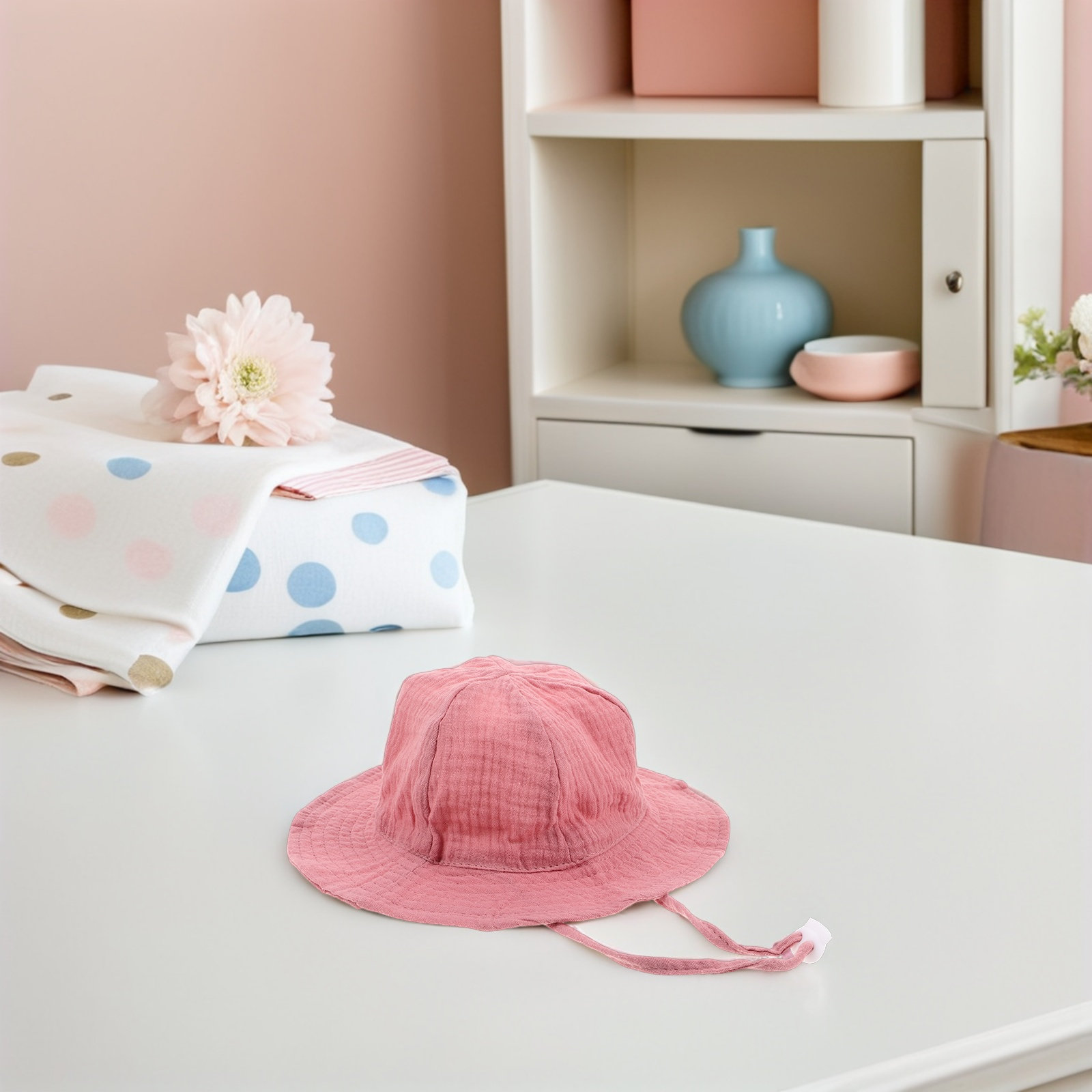 Toddler Sun Hat Cotton Bucket  - Sun Hat Wide Brim ulasan dan harga
