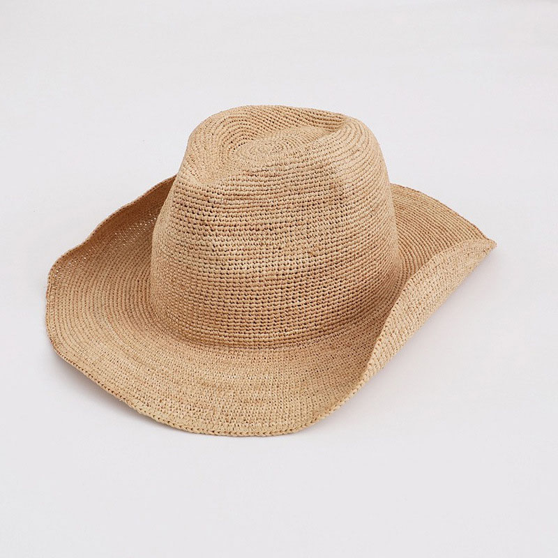 Natural Raffia Straw Hat For W - Cowboy Hat Straw ulasan dan harga