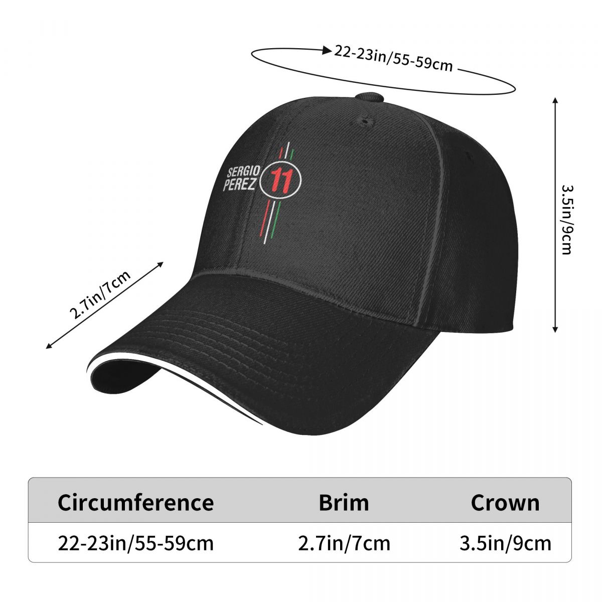 Sergio Perez F1 Car Racing Was - Golf Cap Dad ulasan dan harga