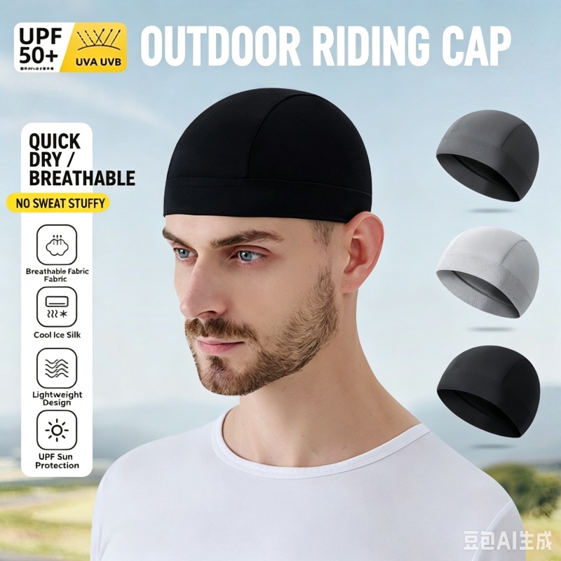 Cycling Under Helmet Liner Abs - Skull Cap Helmet Liner ulasan dan harga