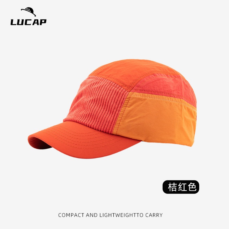 Custom Embroidered Logo Color  - Corduroy Cap 5 Panel ulasan dan harga