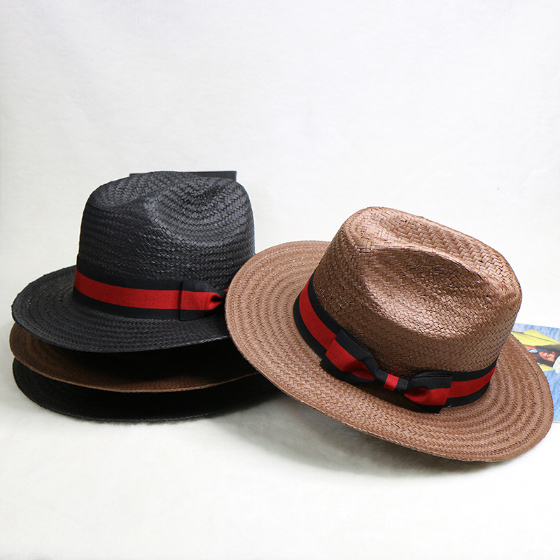Hand Woven Straw Hat Jazz Cowb - Cowboy Hat Straw ulasan dan harga
