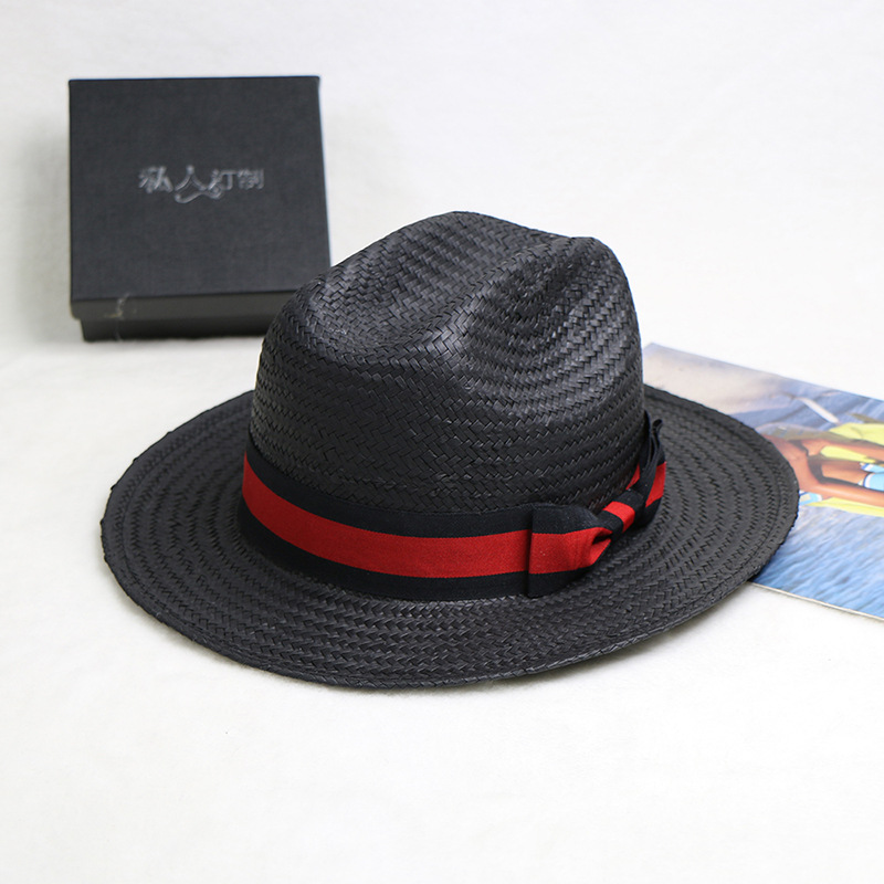 Hand Woven Straw Hat Jazz Cowb - Cowboy Hat Straw ulasan dan harga