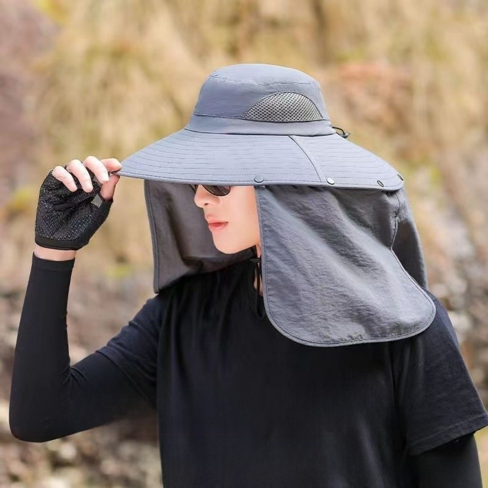 Casual Cloth Men Sun Hat Neck  - Visor Sun Hat ulasan dan harga