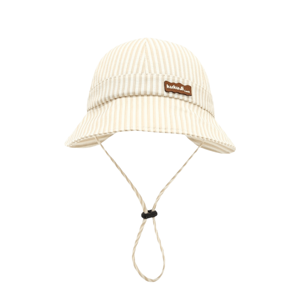 New Striped Baby Bucket Hat Ad - Sun Hat Wide Brim ulasan dan harga