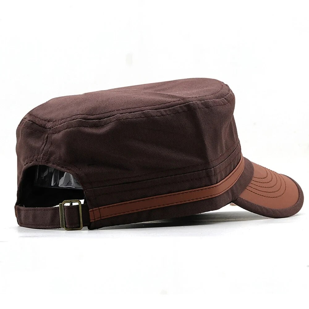 Casual Cadet Hat Man Flat Top  - Dad Hat Cotton ulasan dan harga