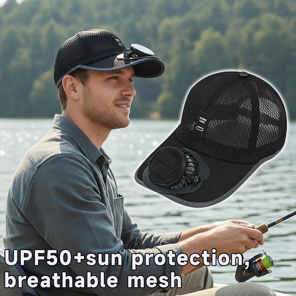 Mesh Baseball Hat With Solar P - Golf Cap Dad ulasan dan harga