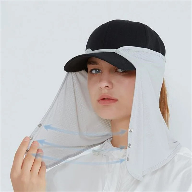 Quick Drying Fishing Cap Face  - Visor Sun Hat ulasan dan harga