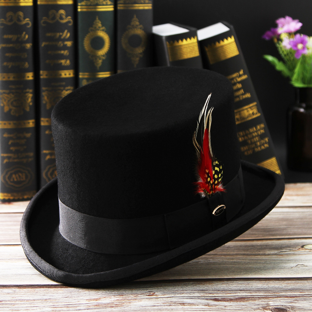 New Men Hat 100% Wool Fedora H - Fedora Hat Wool ulasan dan harga
