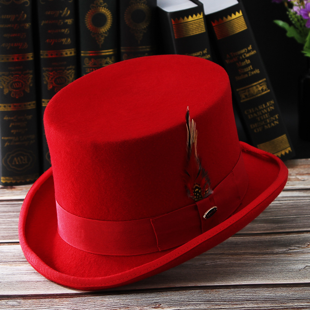 New Men Hat 100% Wool Fedora H - Fedora Hat Wool ulasan dan harga