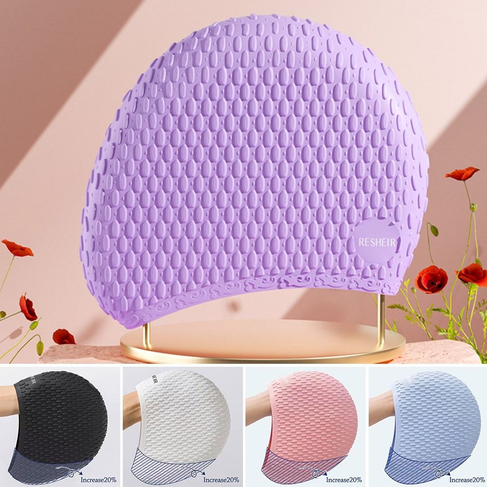 Elastic Summer Swimming Cap Wa - Swim Hat Silicone ulasan dan harga
