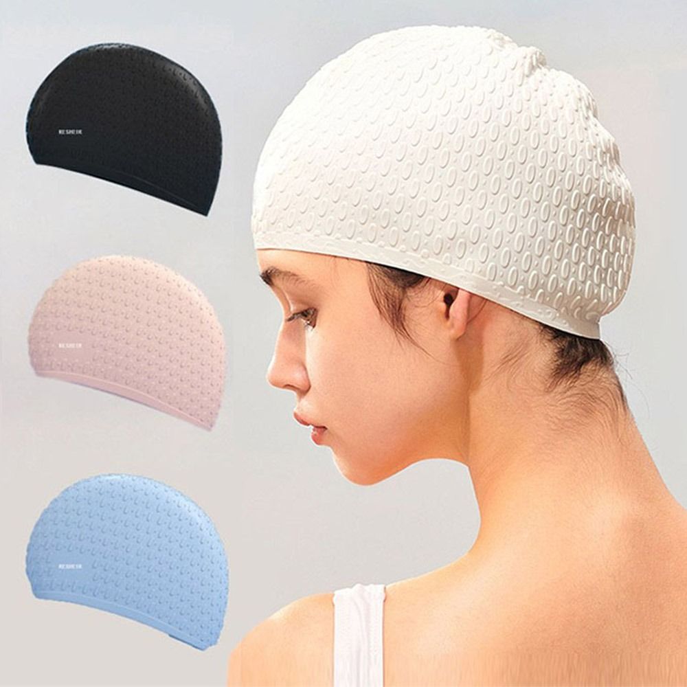 Elastic Summer Swimming Cap Wa - Swim Hat Silicone ulasan dan harga