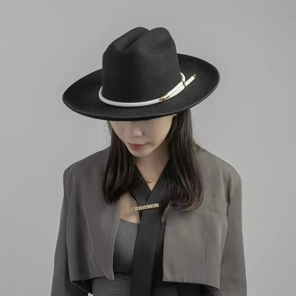 2025  New retro ins chic winte - Fedora Hat Wool ulasan dan harga