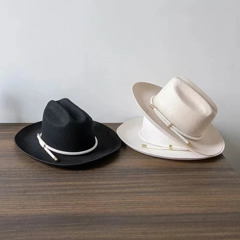 2025  New retro ins chic winte - Fedora Hat Wool ulasan dan harga