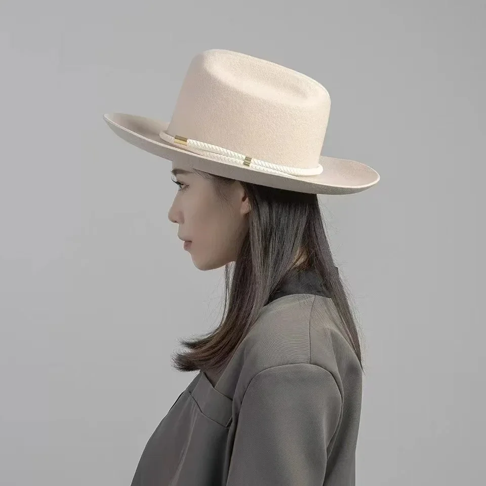 2025  New retro ins chic winte - Fedora Hat Wool ulasan dan harga