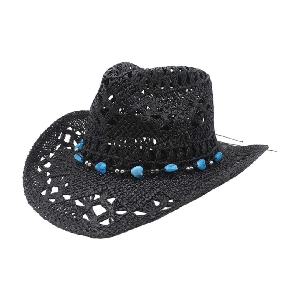 Wide Brim Cowboy Hat Western S - Cowboy Hat Straw ulasan dan harga