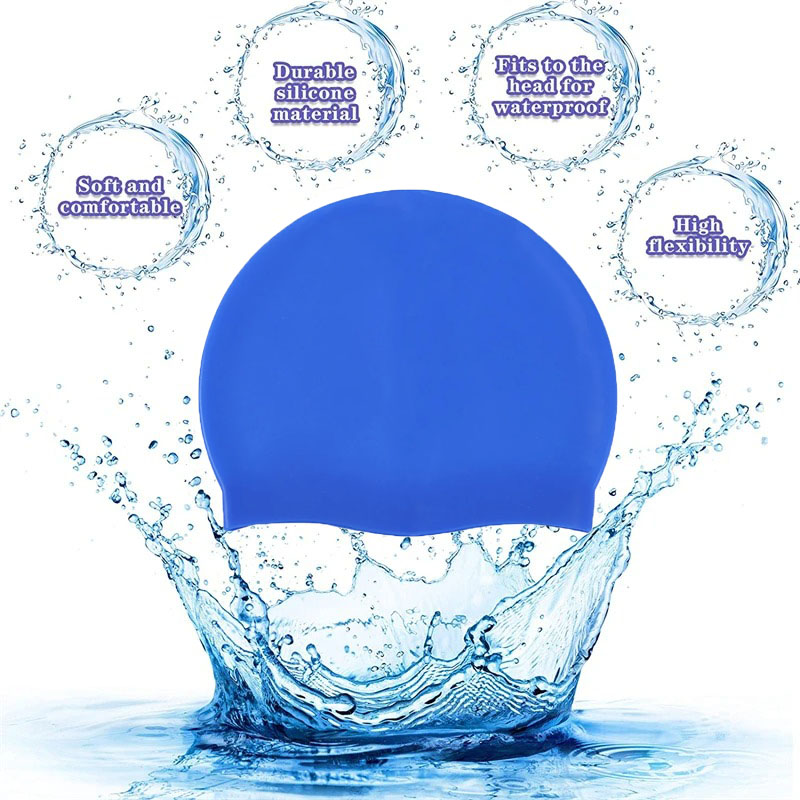 Waterproof Silicone Swim Caps  - Swim Hat Silicone ulasan dan harga