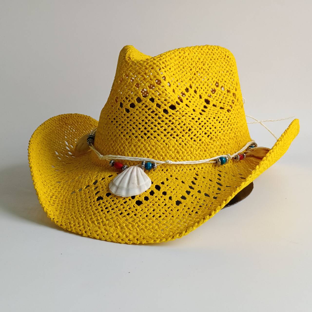 Bright yellow Cowboy Straw Hat - Cowboy Hat Straw ulasan dan harga
