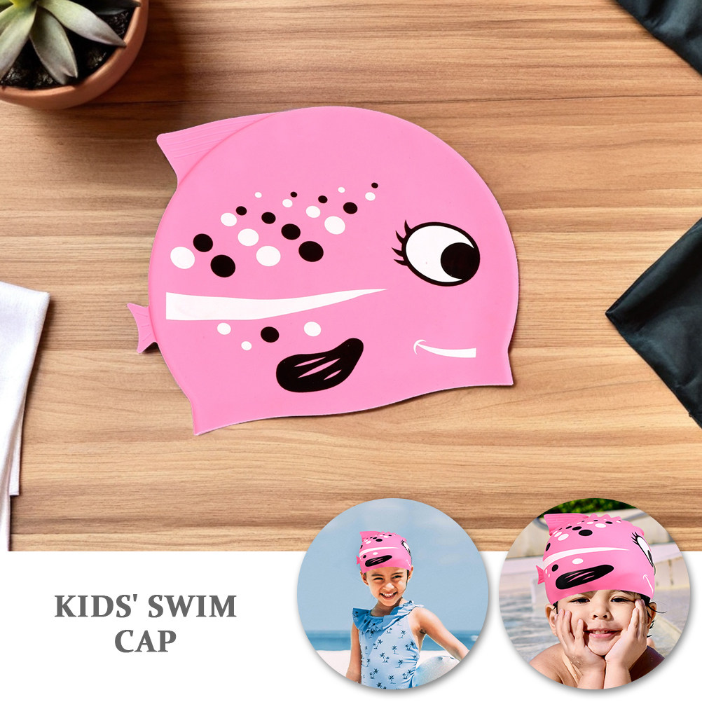 2Pcs Childrens Silicone Swim C - Swim Hat Silicone ulasan dan harga