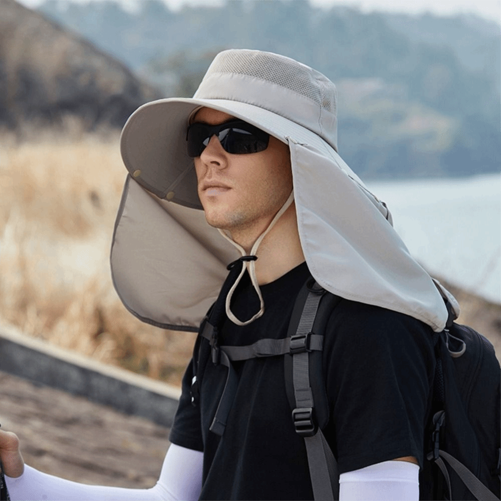 Fashion Cloth Men Sun Hat Big  - Visor Sun Hat ulasan dan harga