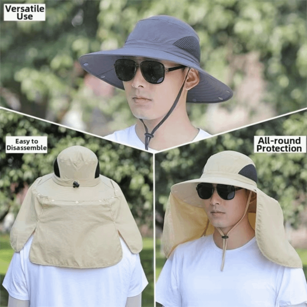 Fashion Cloth Men Sun Hat Big  - Visor Sun Hat ulasan dan harga