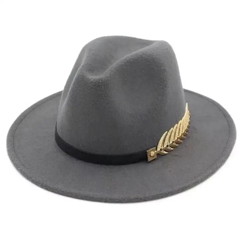 Simple Fashion Formal Occasion - Fedora Hat Wool ulasan dan harga