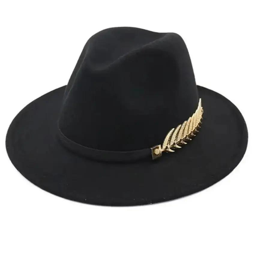 Simple Fashion Formal Occasion - Fedora Hat Wool ulasan dan harga