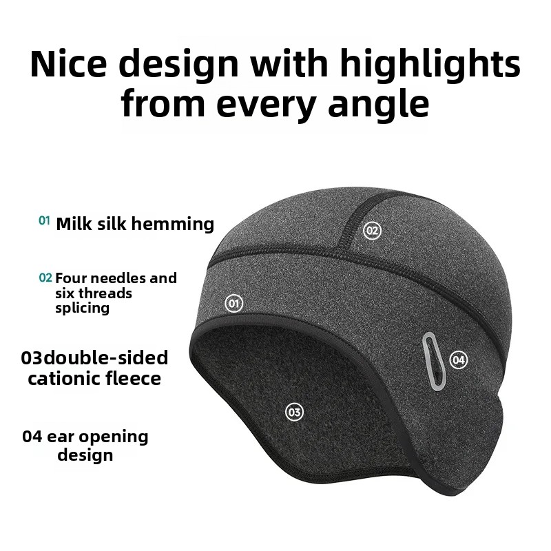 Winter Cycling Warm Cap MTB He - Skull Cap Helmet Liner ulasan dan harga