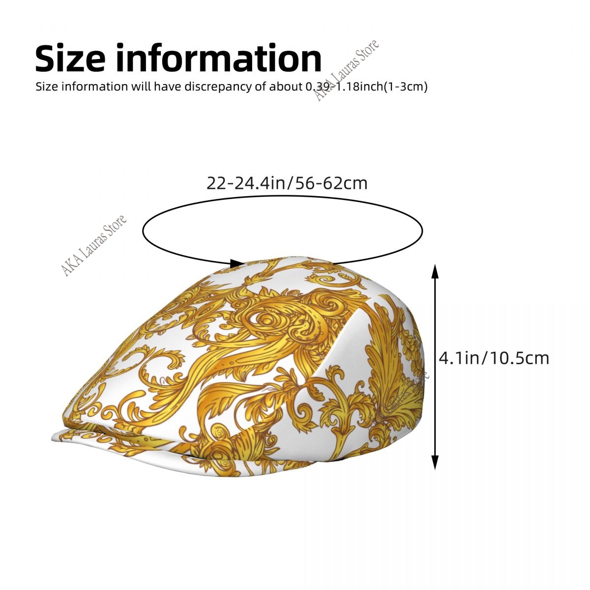 Newsboy Cap Golden Baroque Vin - Newsboy Cap Ivy ulasan dan harga