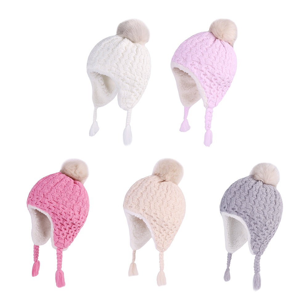 Baby Winter Knit Earflap Hats  - Trapper Hat Ear Flap ulasan dan harga