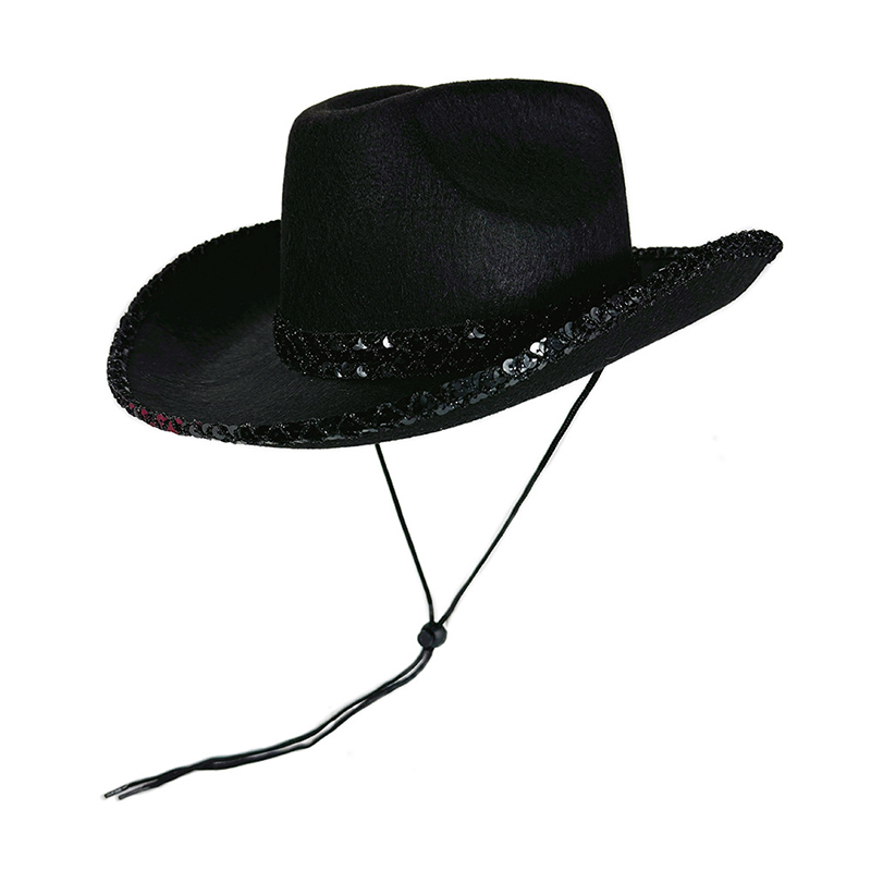 Women Men Sequin Cowgirl Hat S - Sun Hat Wide Brim ulasan dan harga