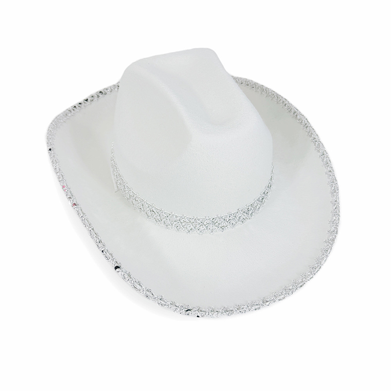Women Men Sequin Cowgirl Hat S - Sun Hat Wide Brim ulasan dan harga