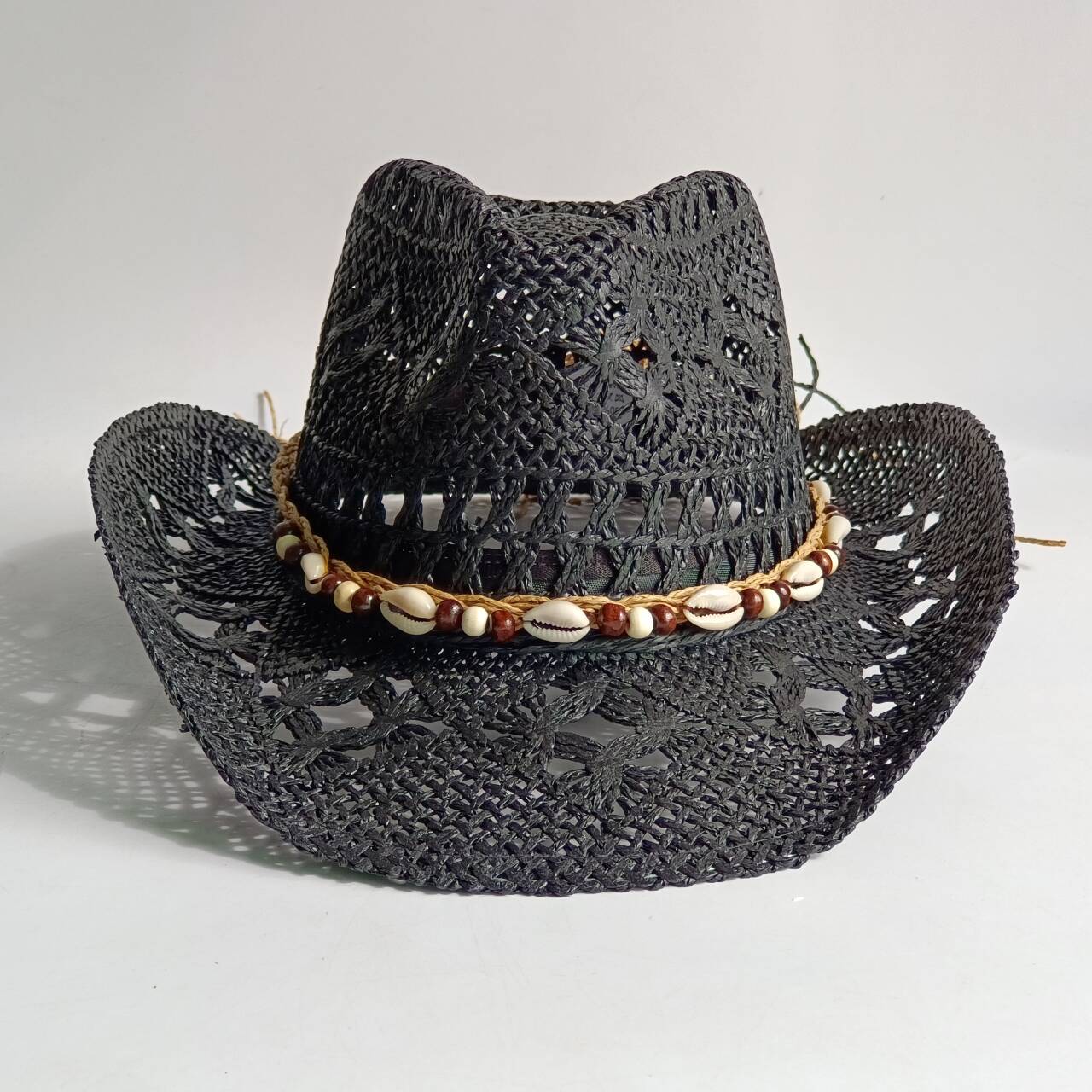 Summer Straw Hat Beach Women M - Cowboy Hat Straw ulasan dan harga