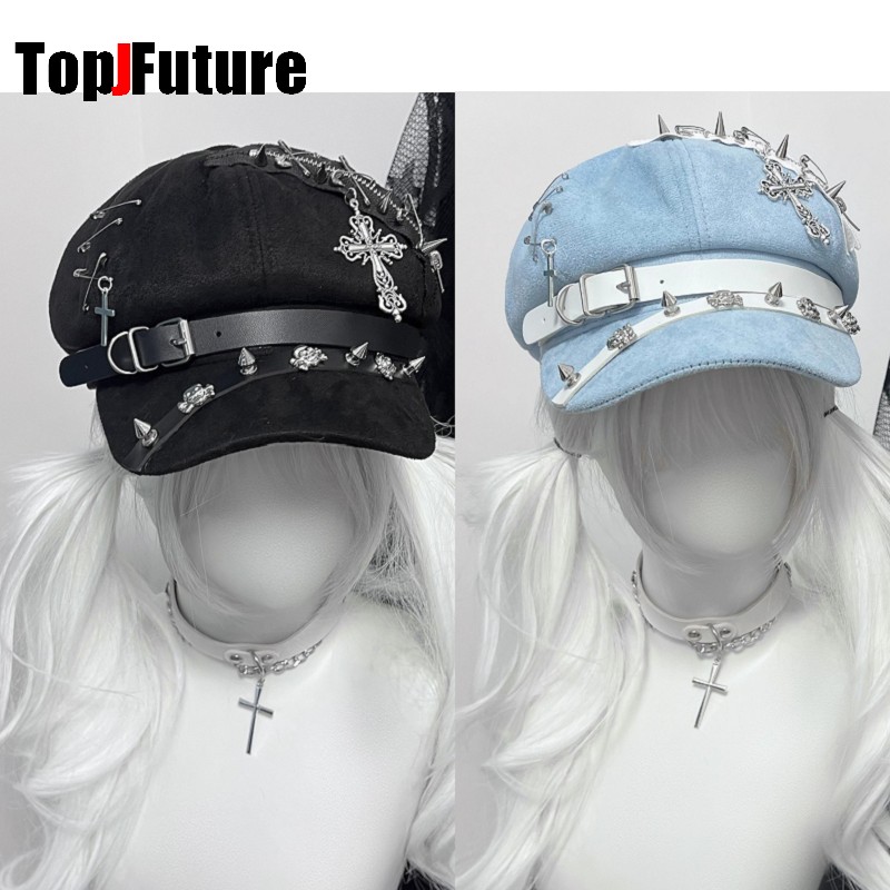 Women's Harajuku Octagonal Cap - Dad Hat Cotton ulasan dan harga
