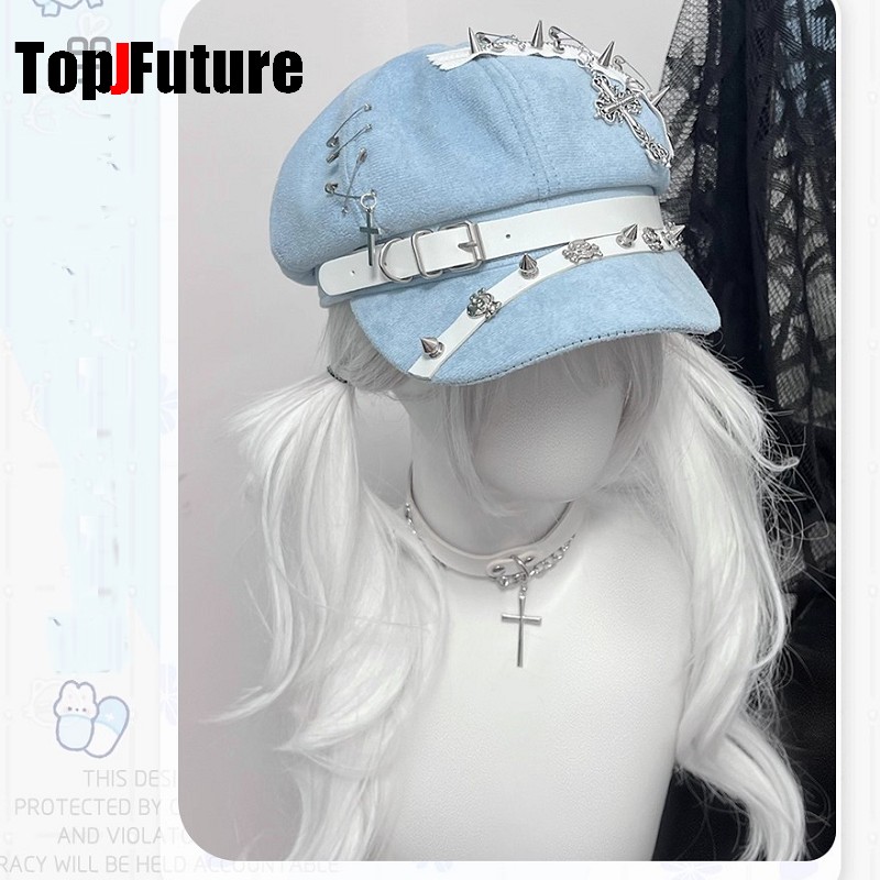 Women's Harajuku Octagonal Cap - Dad Hat Cotton ulasan dan harga