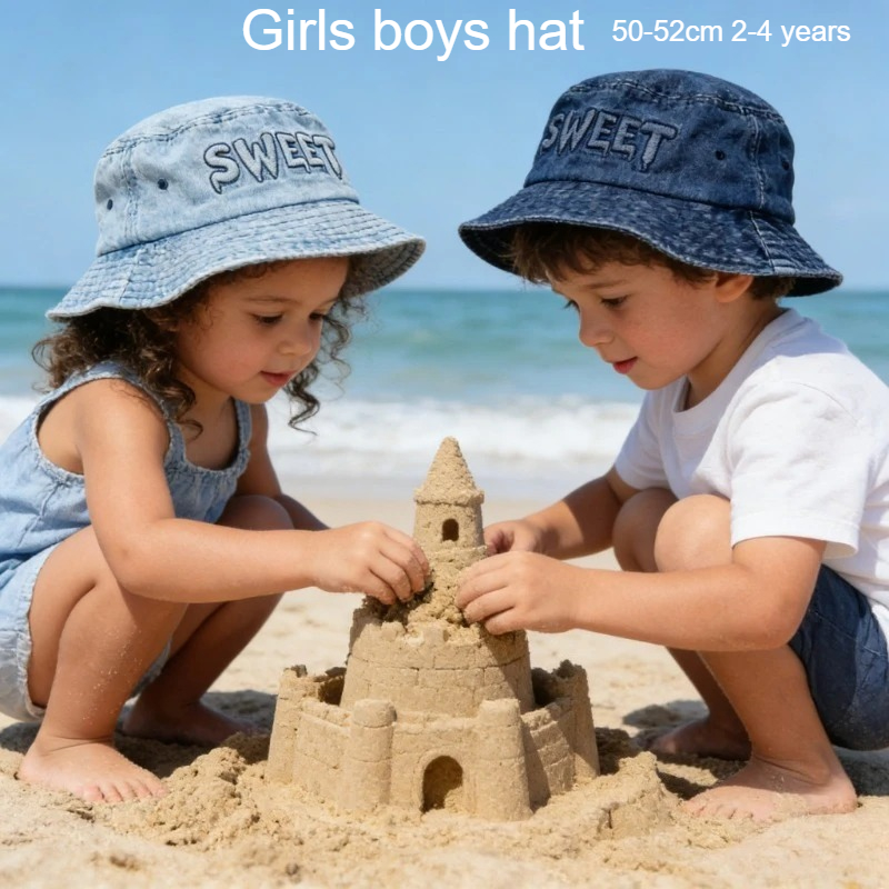Japanese Retro Kids Bucket Hat - Bucket Hat Cotton ulasan dan harga