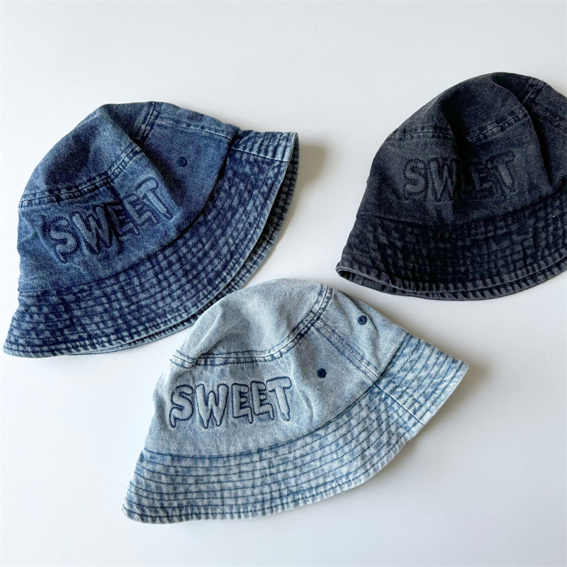 Japanese Retro Kids Bucket Hat - Bucket Hat Cotton ulasan dan harga