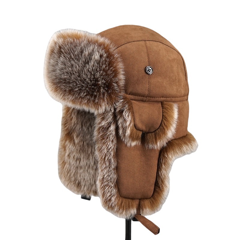 Men's Winter Imitation Fur Tra - Trapper Hat Ear Flap ulasan dan harga