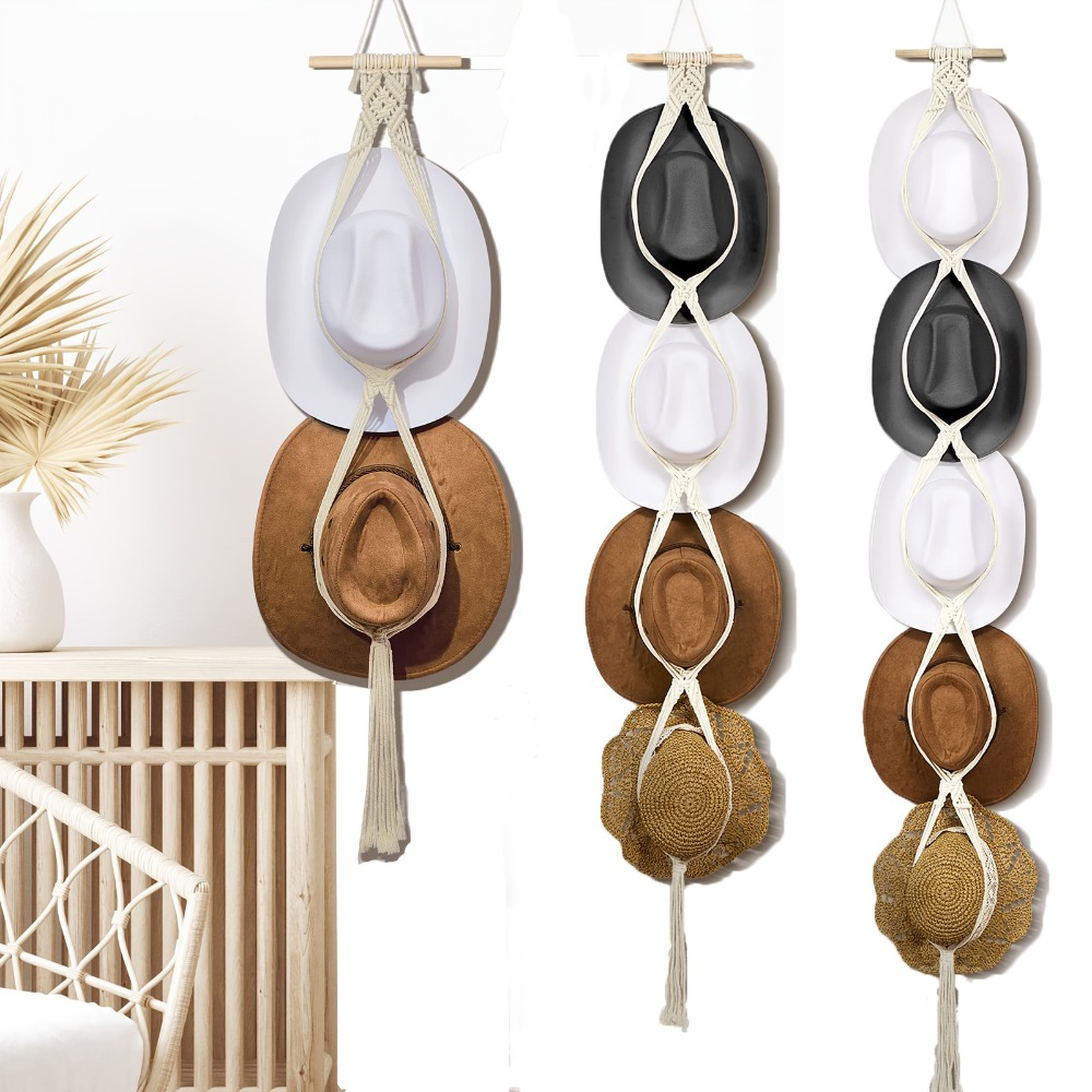 Bohemian Macrame Hat Hanger Ha - Sun Hat Wide Brim ulasan dan harga