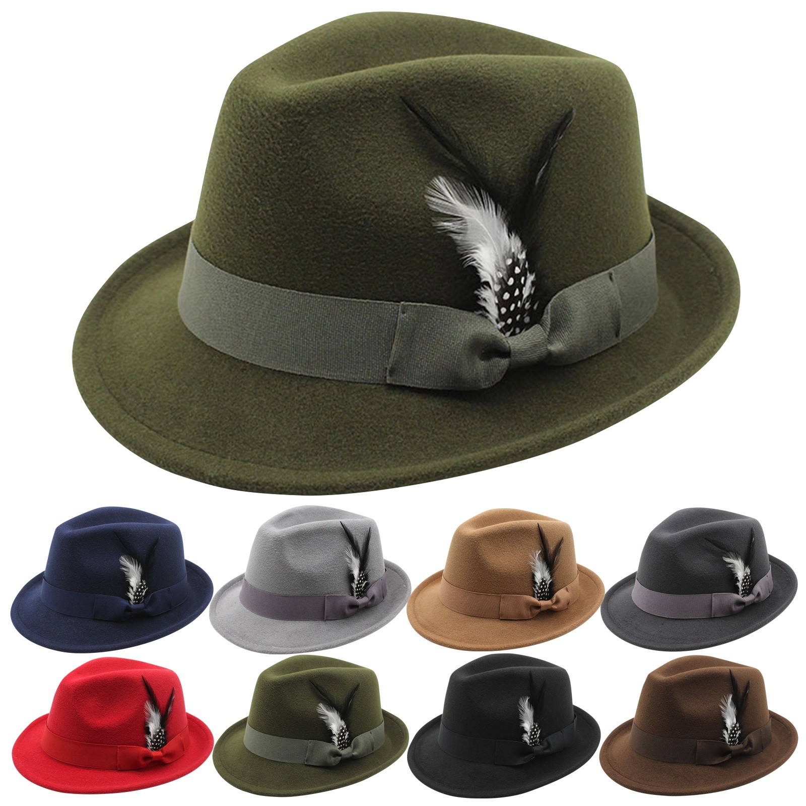 Vintage Fedora Hat Women Men T - Fedora Hat Wool ulasan dan harga