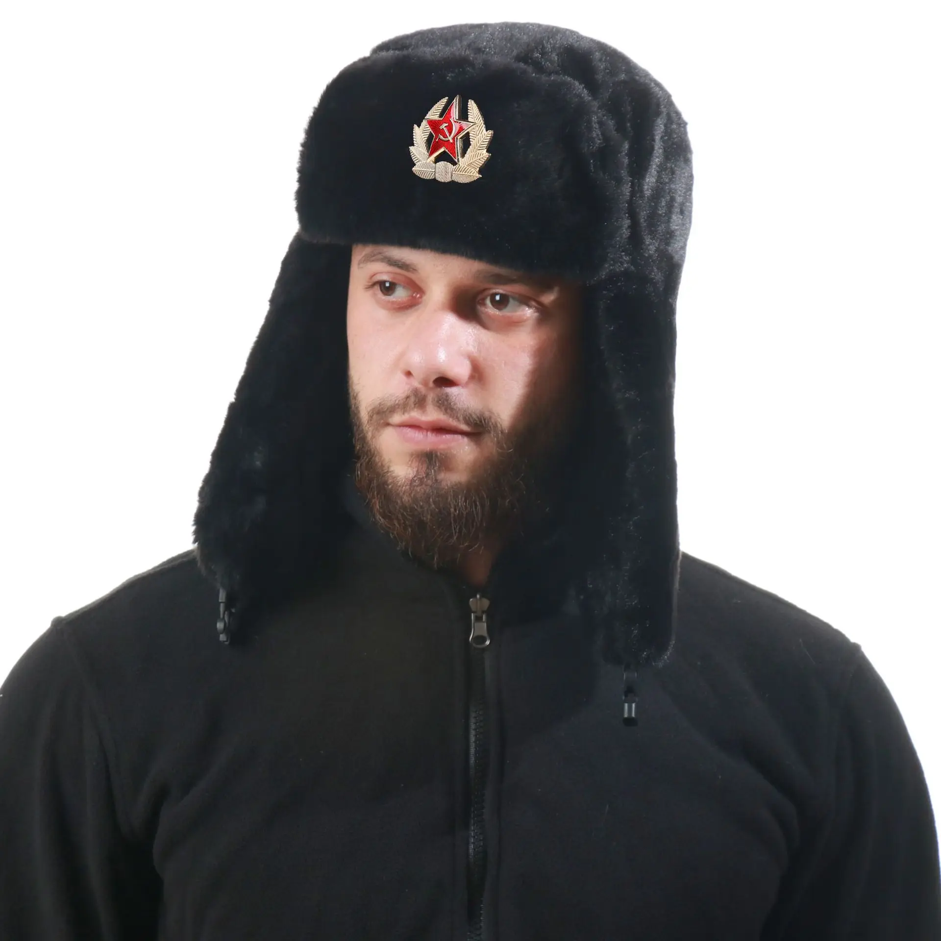 Soviet Badge Ushanka Men&Women - Trapper Hat Ear Flap ulasan dan harga