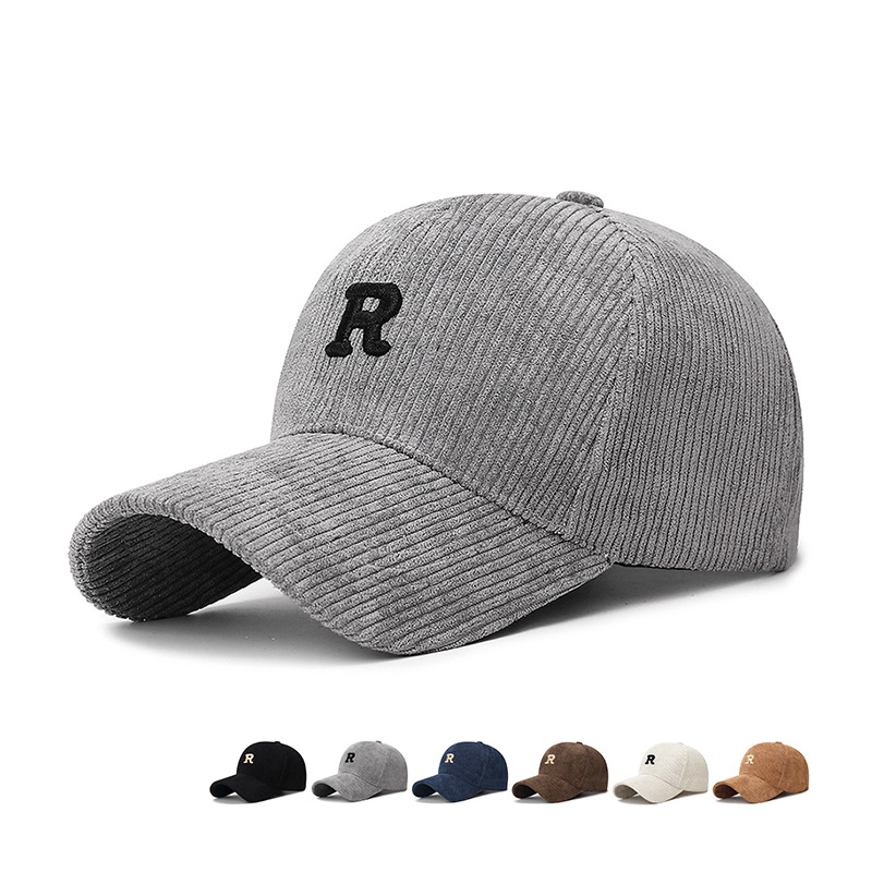 Corduroy Baseball Cap with 3D  - Baseball Cap Structured ulasan dan harga