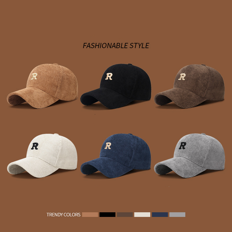 Corduroy Baseball Cap with 3D  - Baseball Cap Structured ulasan dan harga