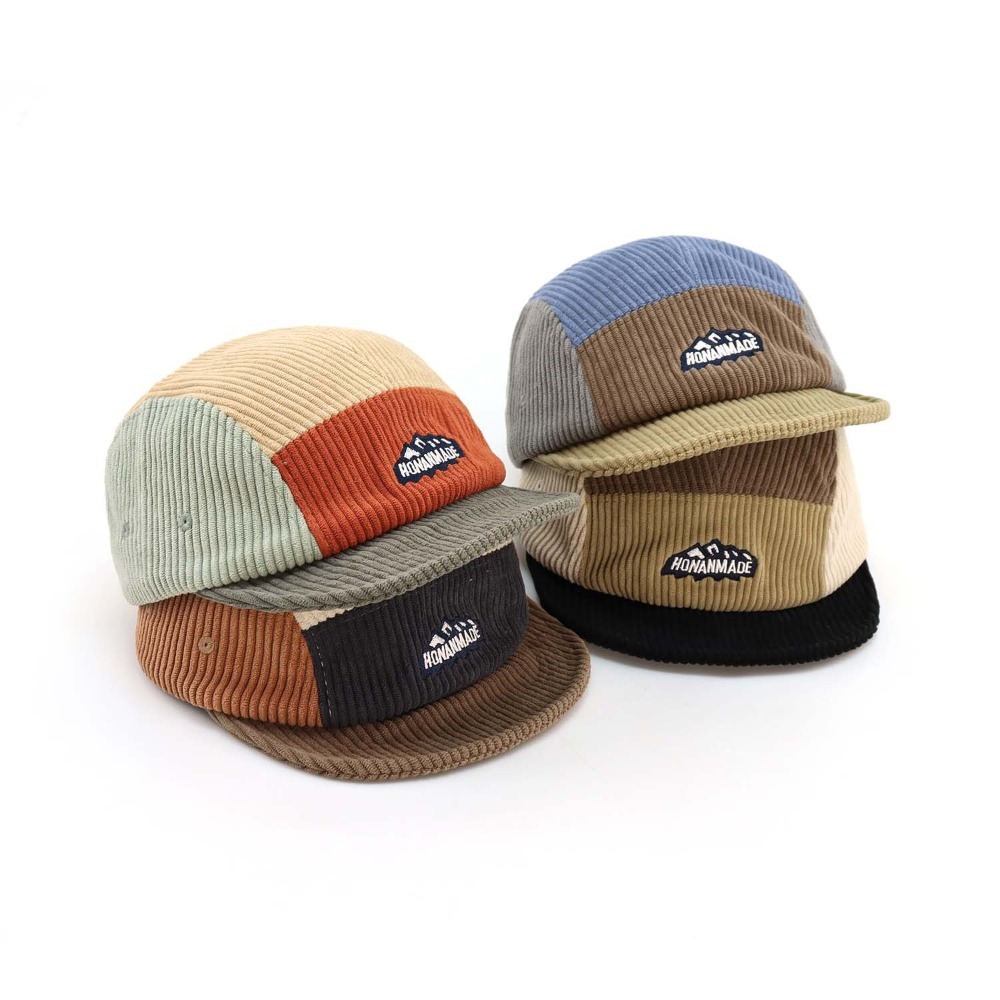 5 Panel Short Brim Cap, Vintag - Corduroy Cap 5 Panel ulasan dan harga