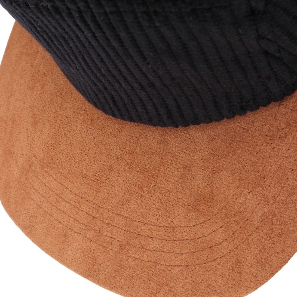 Casual Retro Flat Brim Basebal - Corduroy Cap 5 Panel ulasan dan harga
